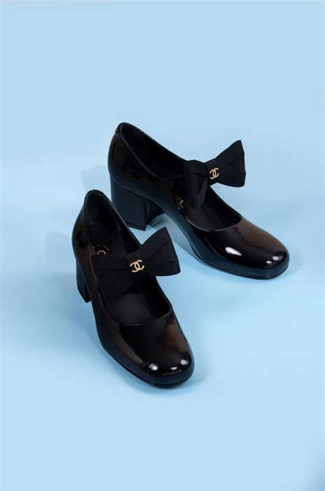 chanel mary janes bow|chanel mary janes.